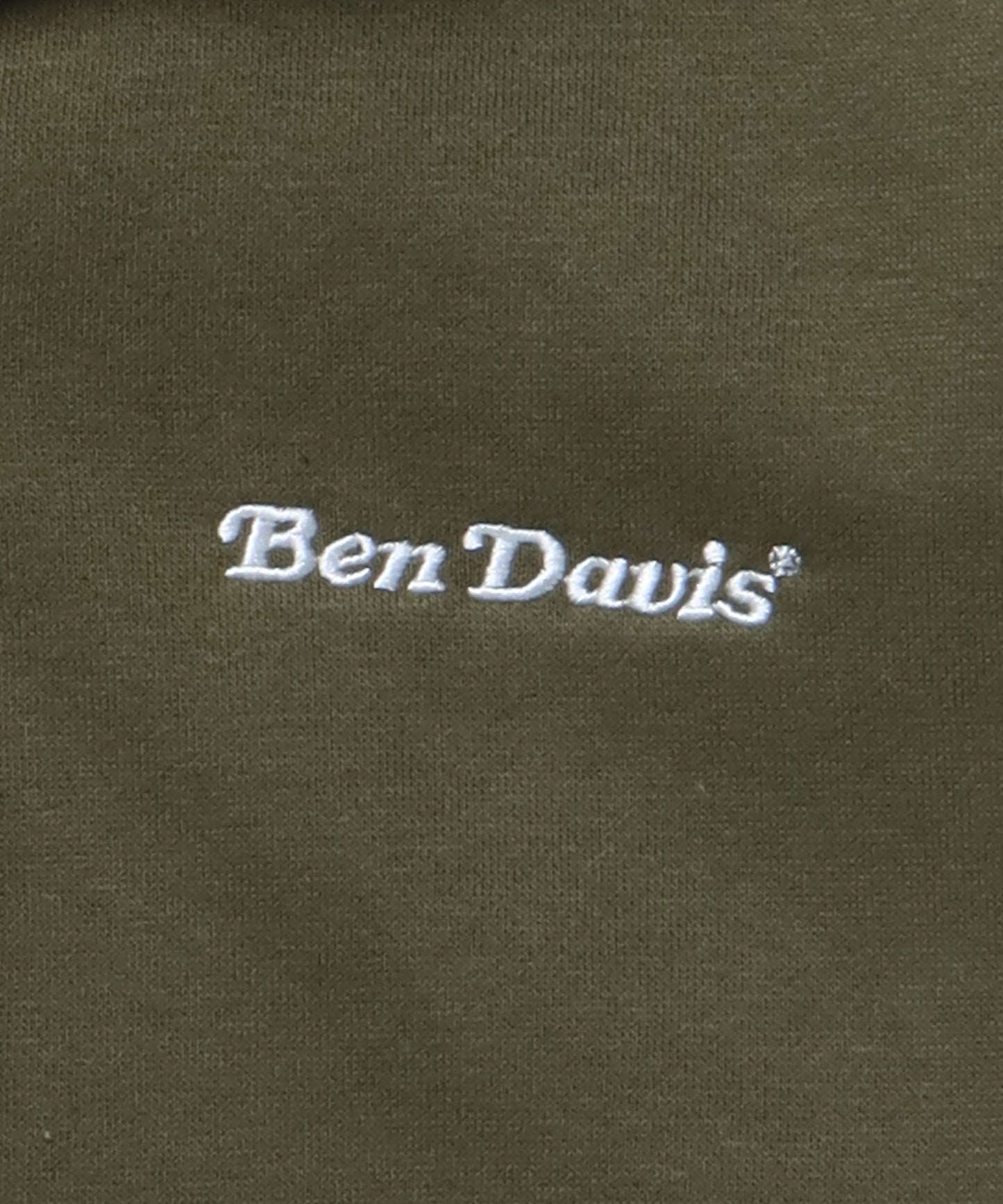 【BEN DAVIS(ベンデイビス)】 HEAVY SWEAT HALF ZIP / ビッグ ハーフジップ スウェット 配色 カーキ
