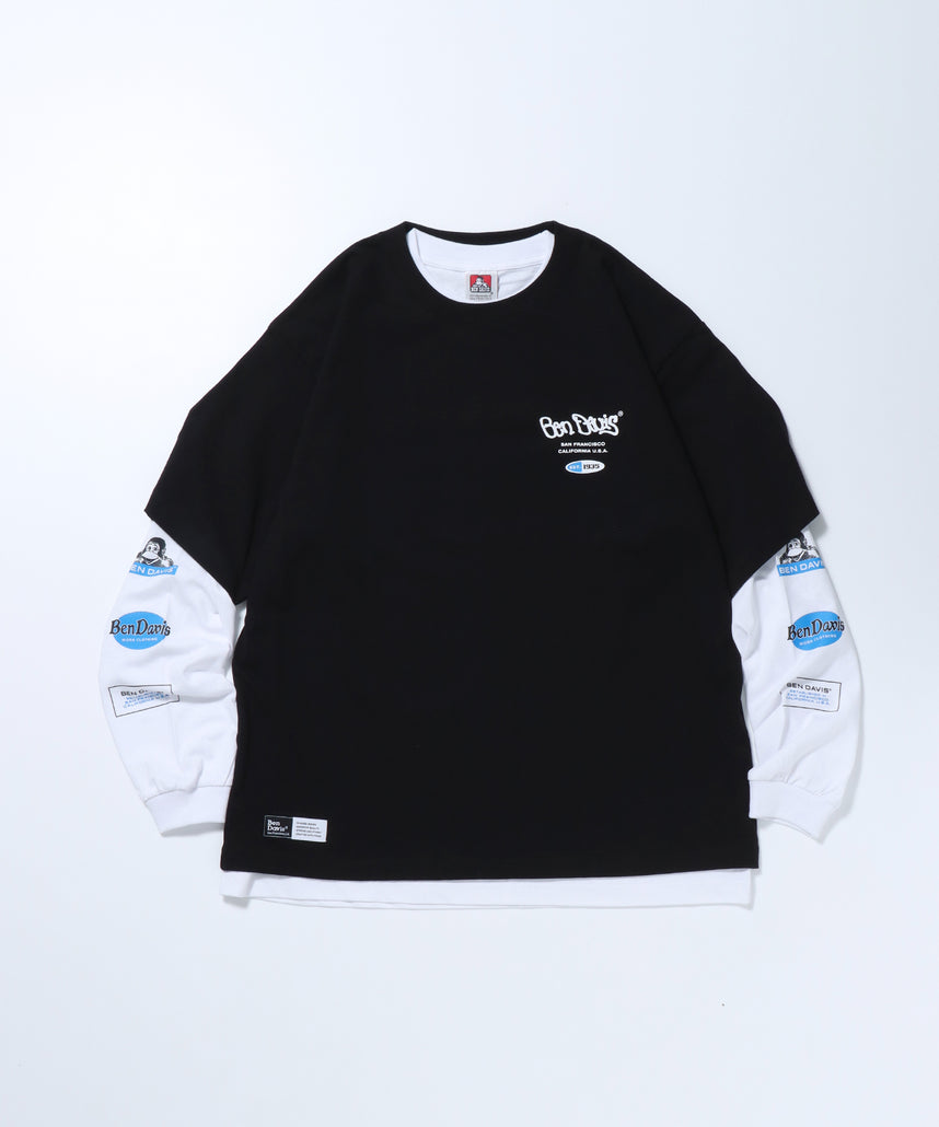 BEN DAVIS(ベンデイビス)】LS&SS 2TEES LAYERED(WIDE) / セット