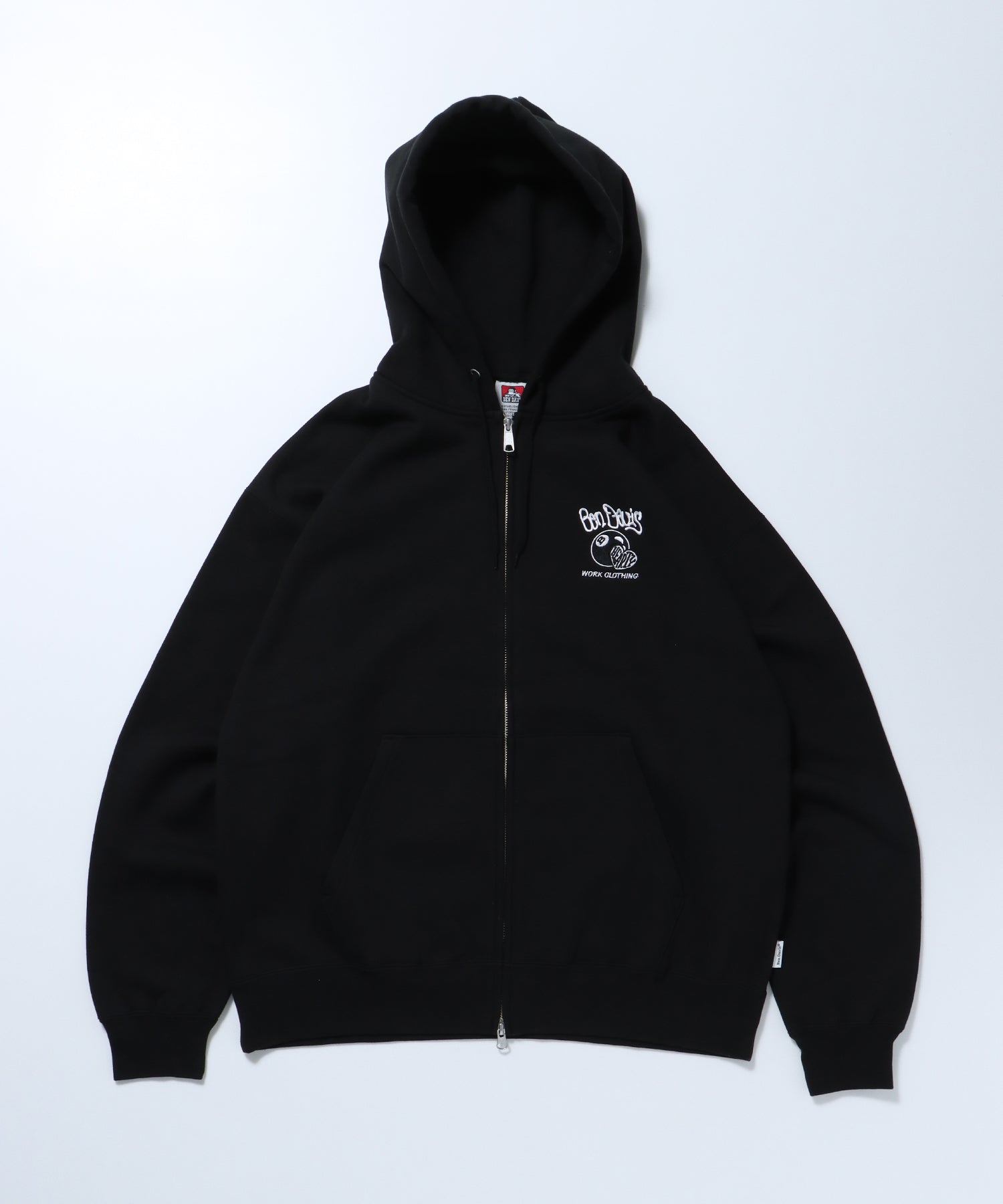 BEN DAVIS(ベンデイビス)BALL ETC HOODIE NV / ロゴ ビッグ スウェット