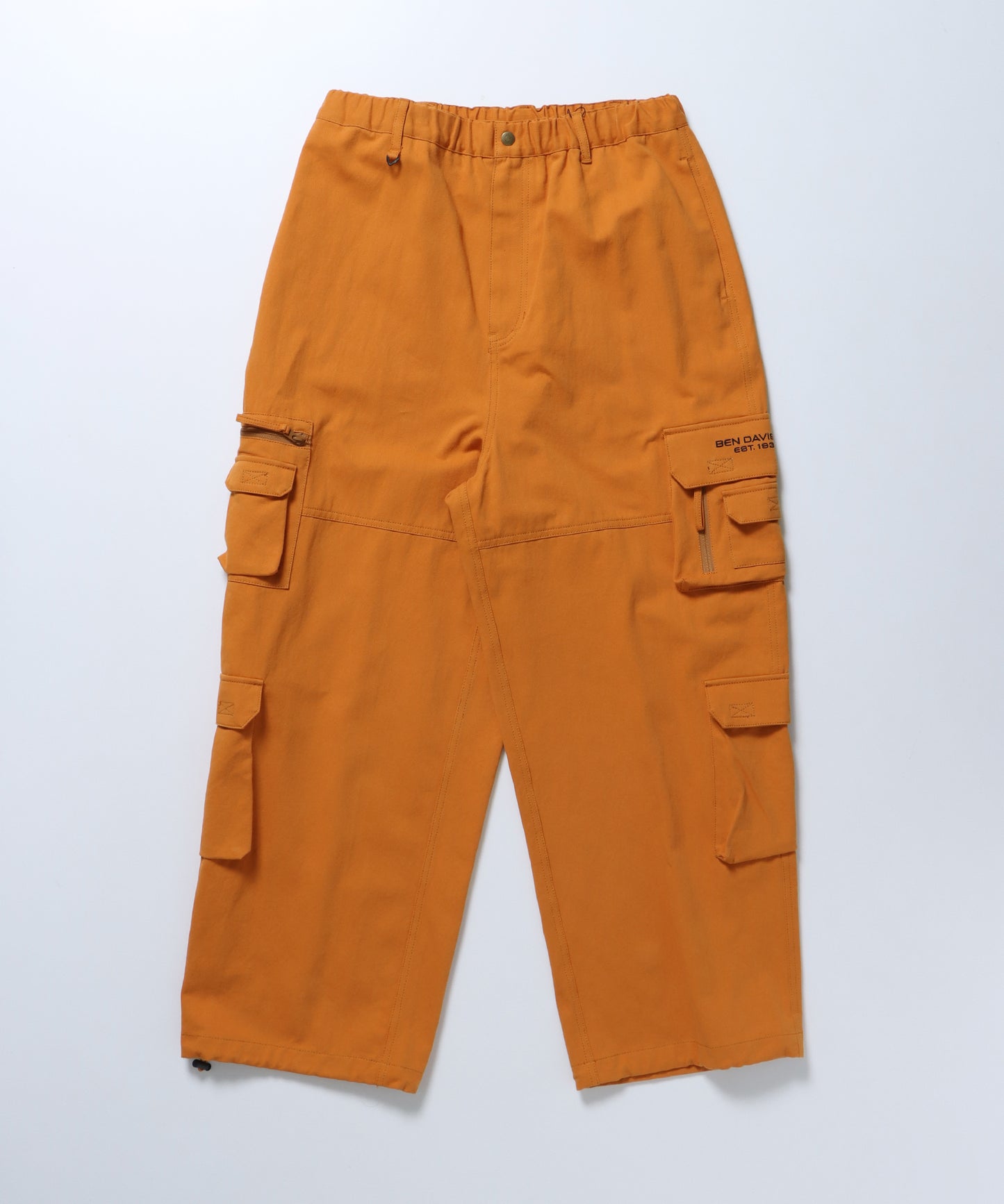 THESE DAYS TECH CARGO PANTS / ワイドテーパード 裾ドローコード オレンジ