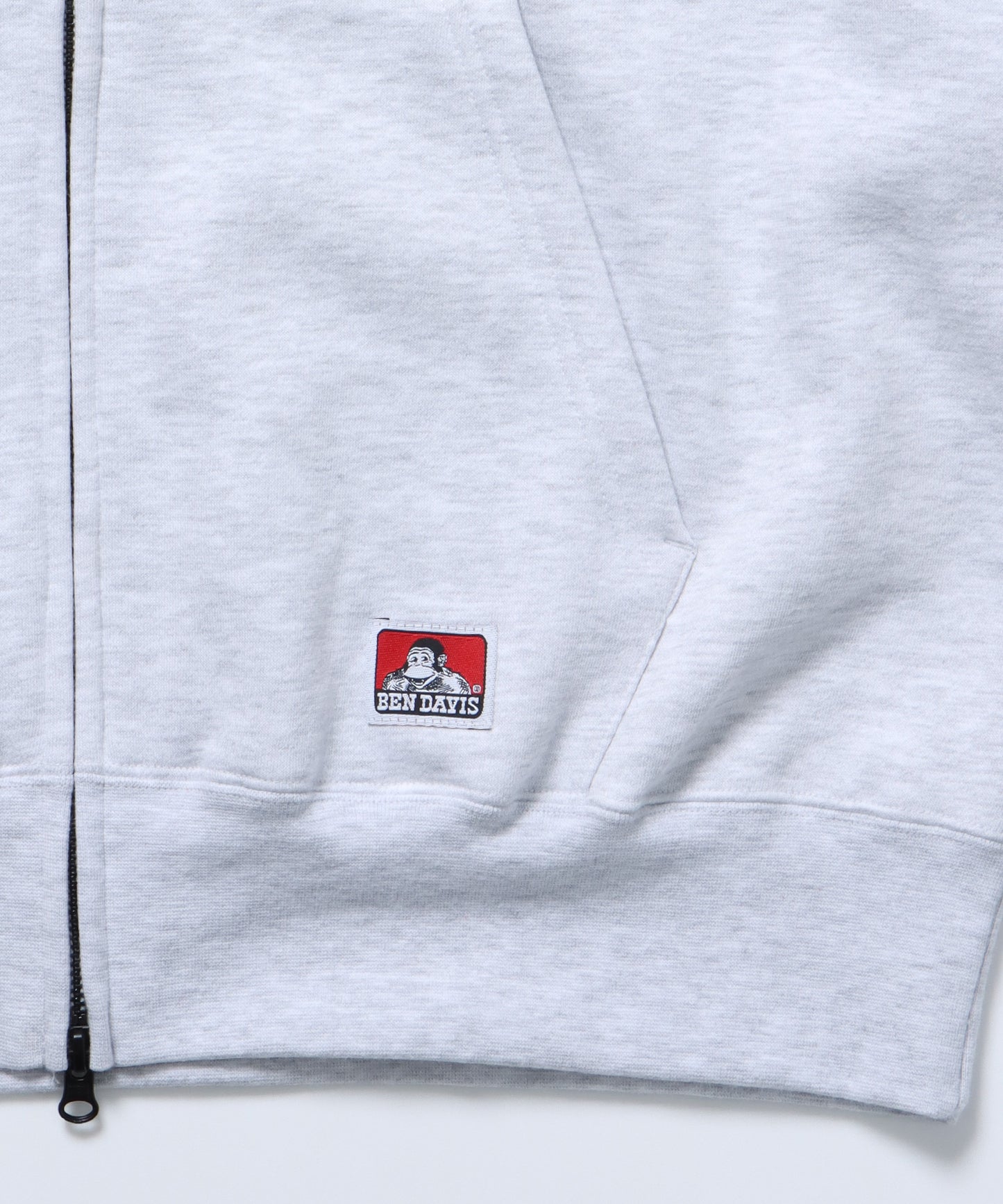 THOSE DAYS ZIP HOODIE / オーバーサイズ 裏起毛 パーカー ジップ フード アッシュグレー