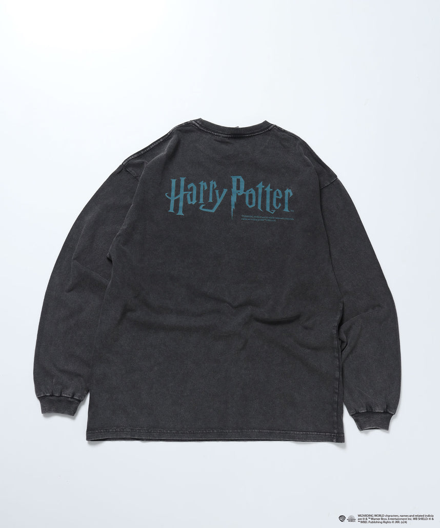 HP P/W GRAPHIC L/S TEE / ヴィンテージライク ロングスリーブ グラフィック Tシャツ 長袖 ハリー・ポッター ブラック