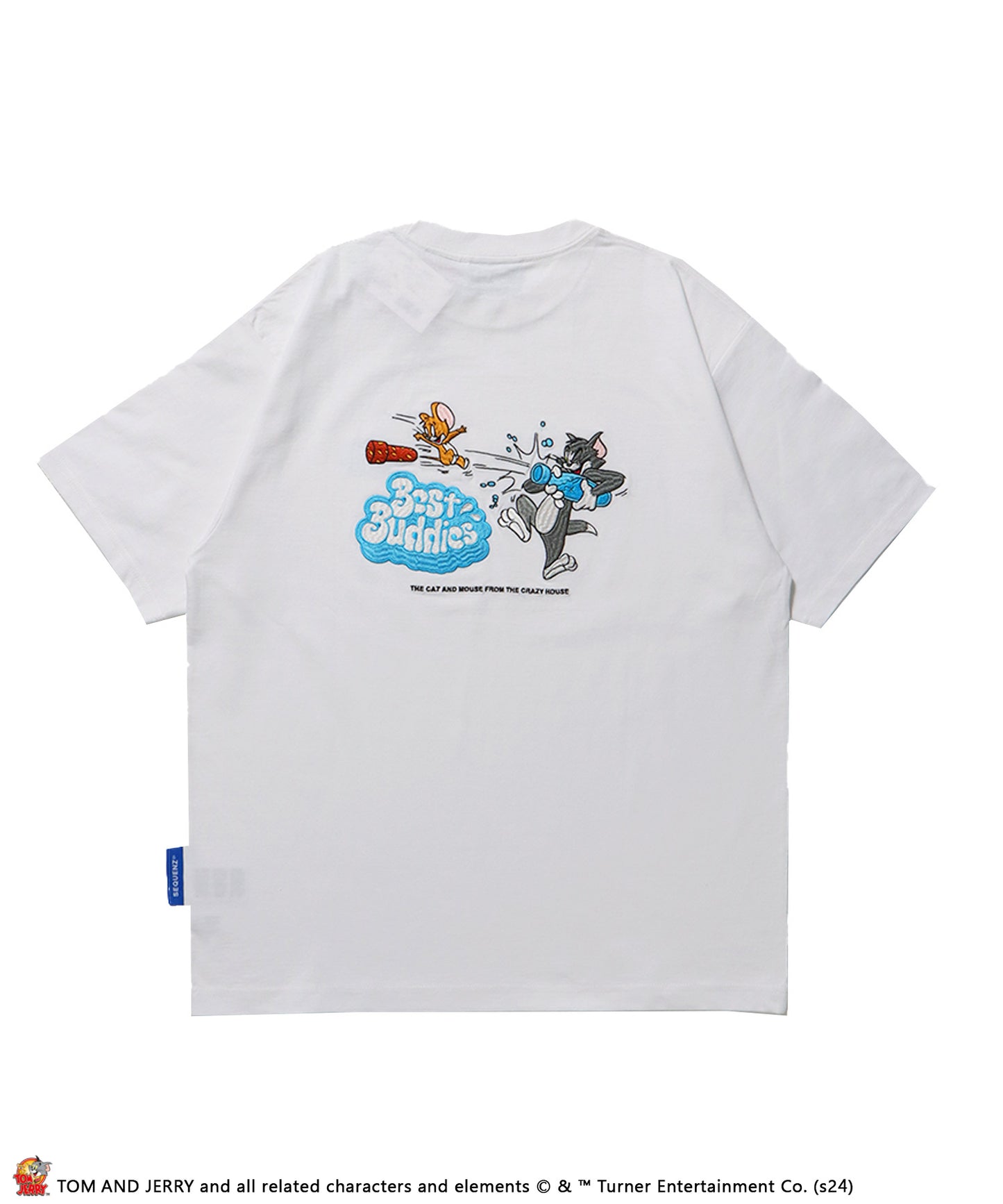 TJ SODA SHOT EMB. S/S TEE / 半袖Tシャツ クルーネック バックプリント 刺繍 TOM and JERRY ホワイト