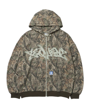 FADE ZIP P/K /フェード フルジップ オーバーサイズ ヴィンテージライク センターロゴ 裏毛 柄81 ≪SET UP着用可能≫