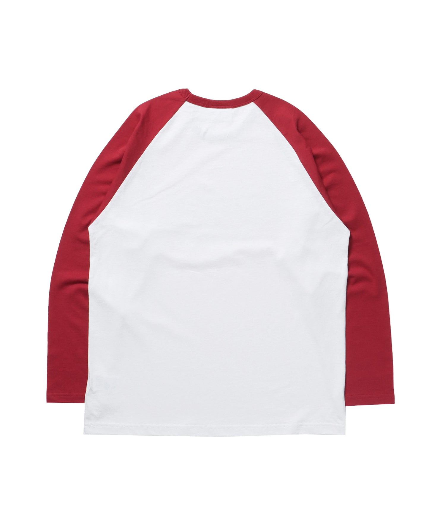 sqnz logo raglan L/S TEE / クルーネック 長袖 ラグラン オーバーサイズ レッド