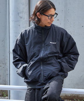 RV SHELLED FLEECE JACKET / シティガール シティボーイ リバーシブル ブロークコア ジップ シンプル ブラック