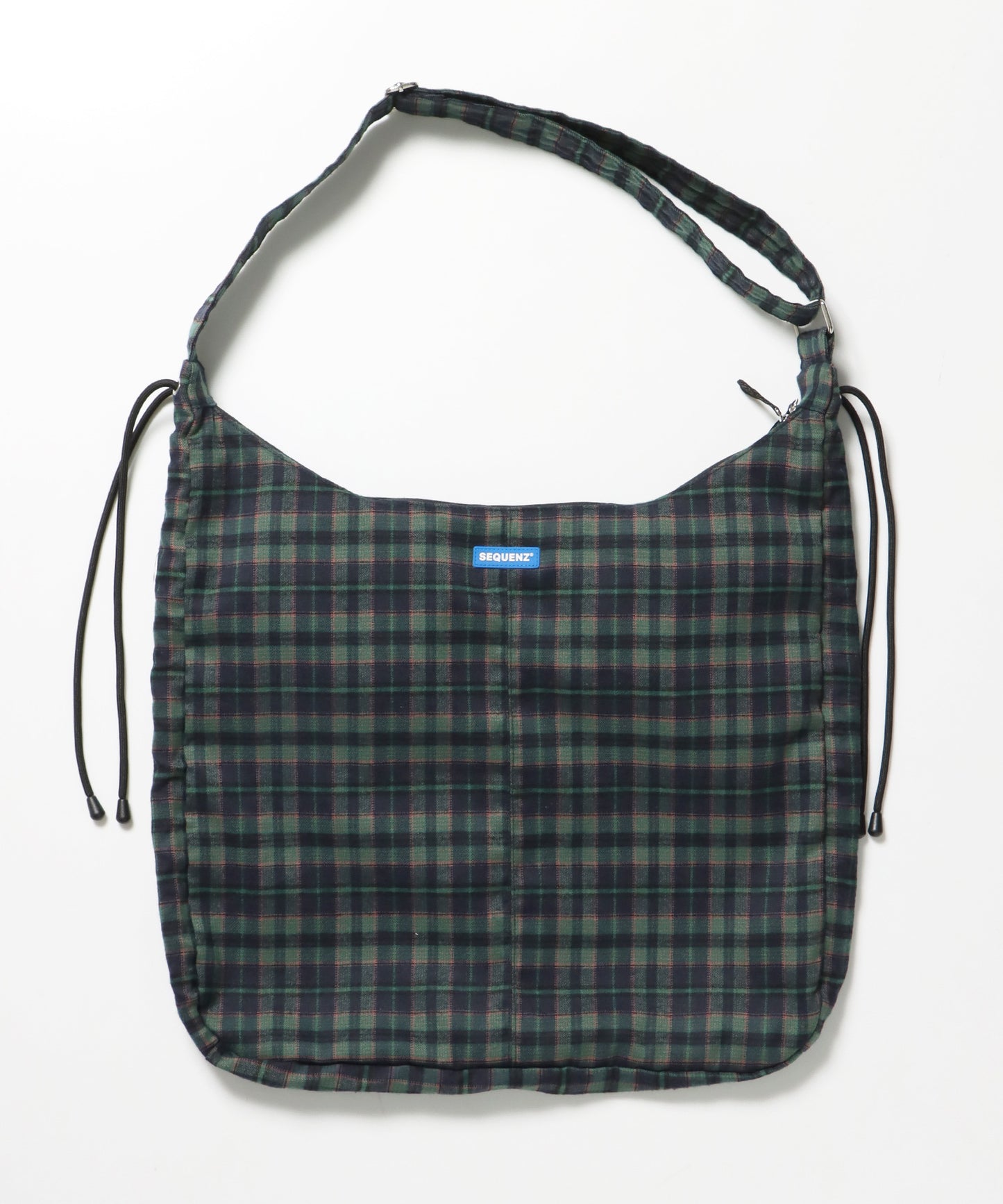 SHOULDER GATHER BAG / テック ショルダーバッグ 調節可能 ドローコード グリーン