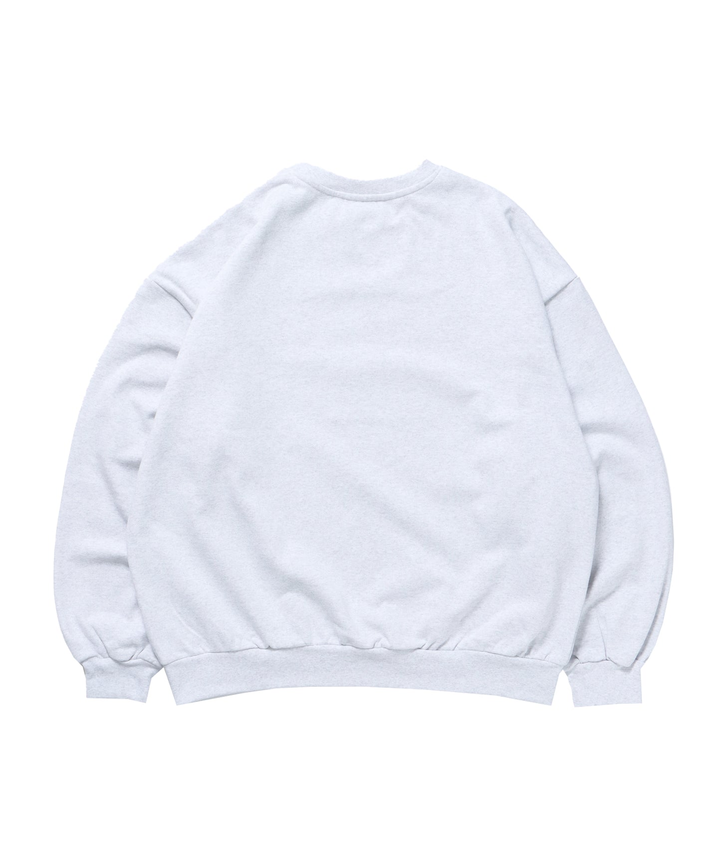 SQNZ FRUITS C/N SWEAT / オーバーサイズ 裏起毛 スウェット プルオーバー クルーネック アッシュグレー