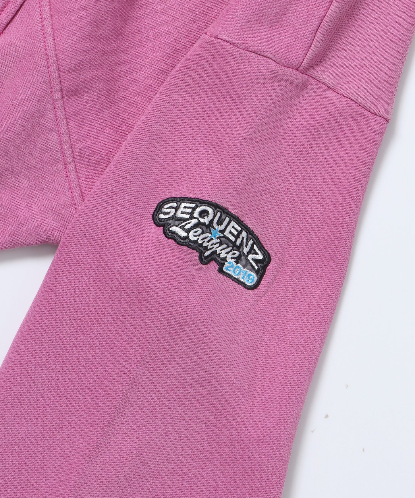 90s SPORTS WASHED HZIP SWEAT / スノーウォッシュ加工 刺繍 ワイドシルエット セットアップ ヴィンテージライク 裏起毛 【セットアップ対応】