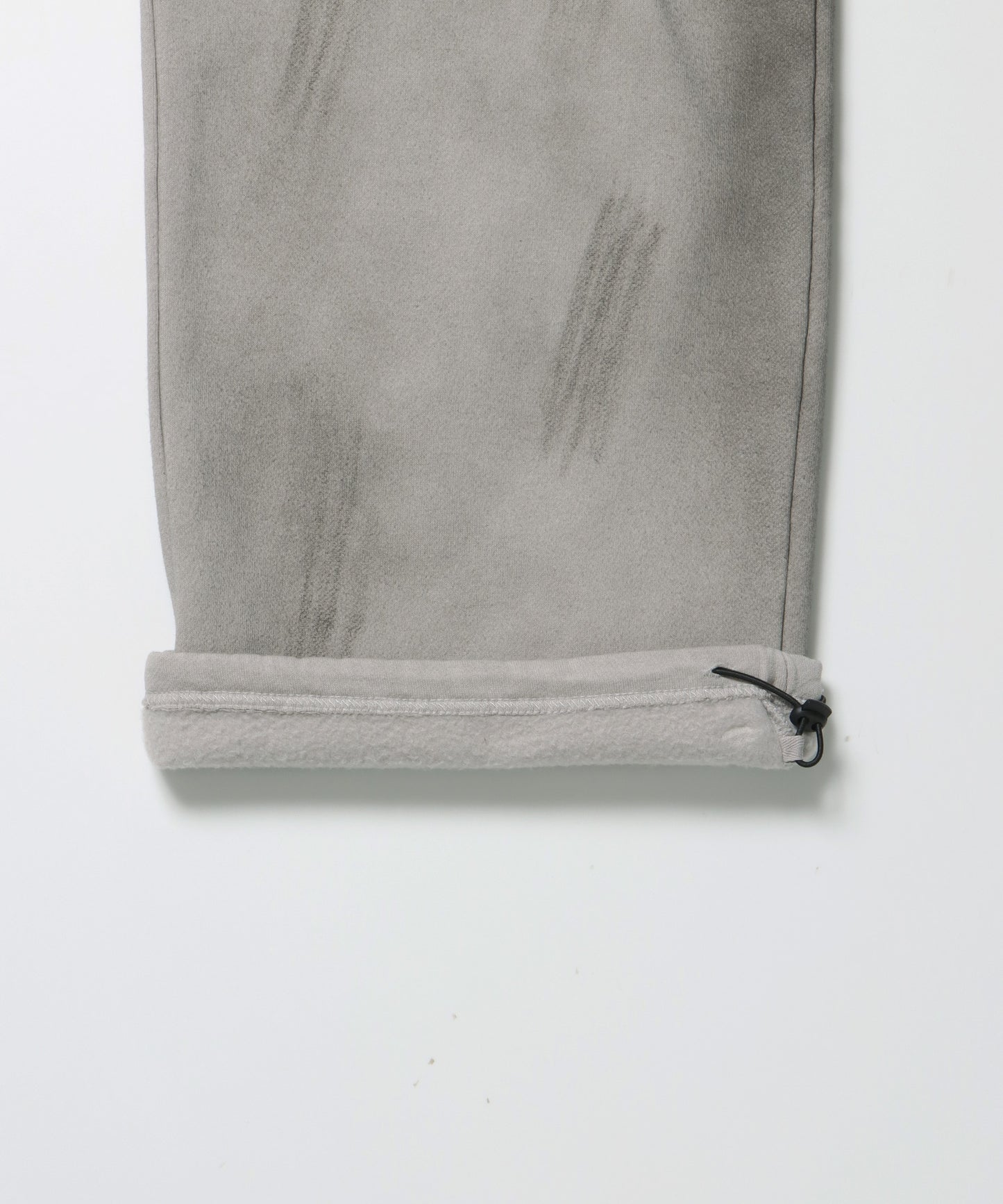 LOGO APPLIQUE SWEAT PANTS / フェード スウェット オーバーサイズ ヴィンテージライク 裏起毛 ライトグレー