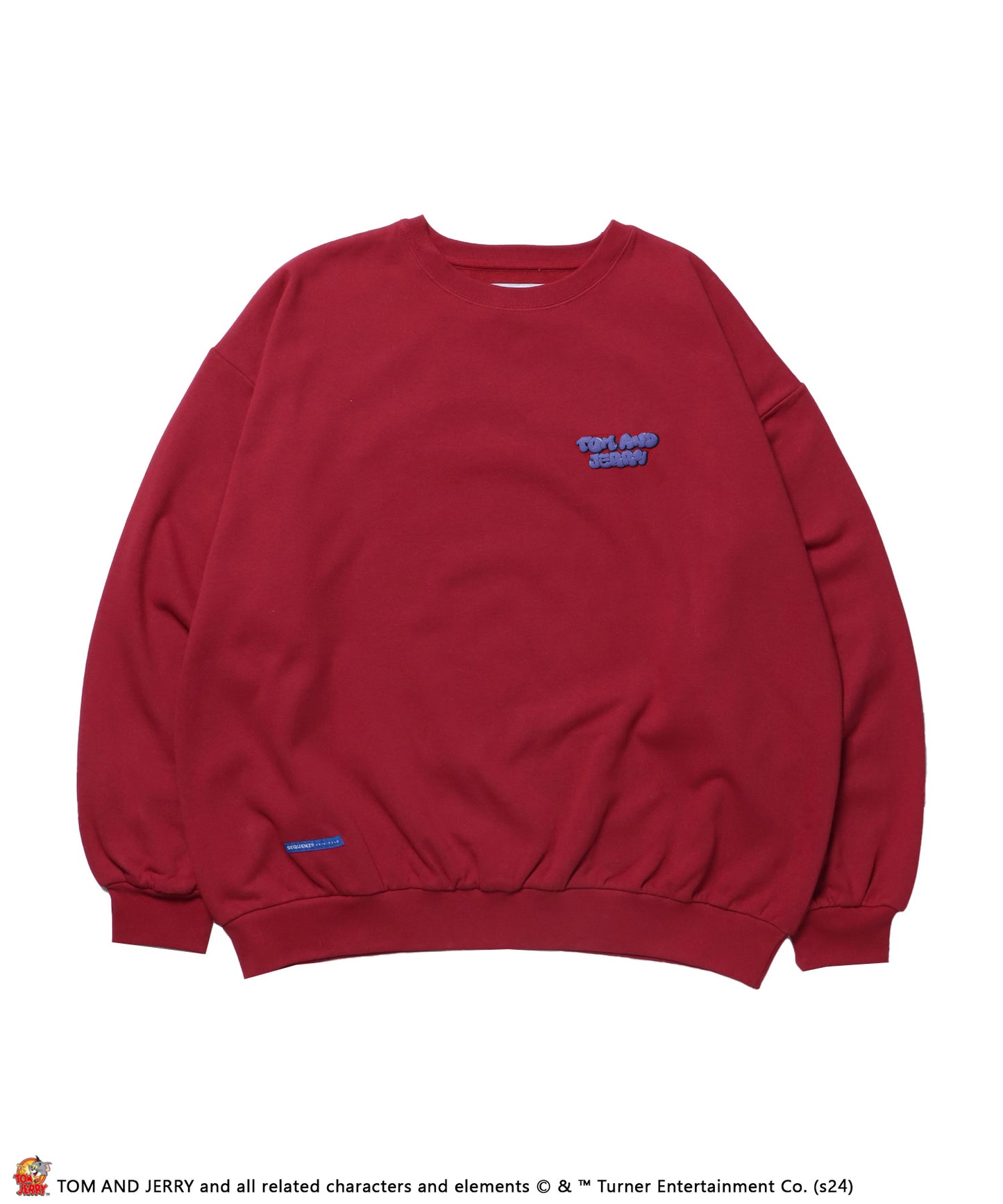 TJ BUBBLE LOGO C/N SWEAT / プルオーバー スウェット クルーネック 裏起毛 バーガンディー