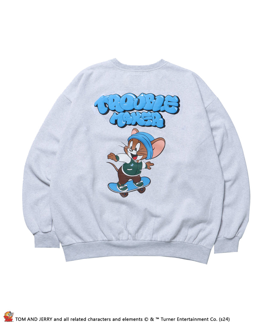 TJ BUBBLE LOGO C/N SWEAT / プルオーバー スウェット クルーネック 裏起毛 柄81