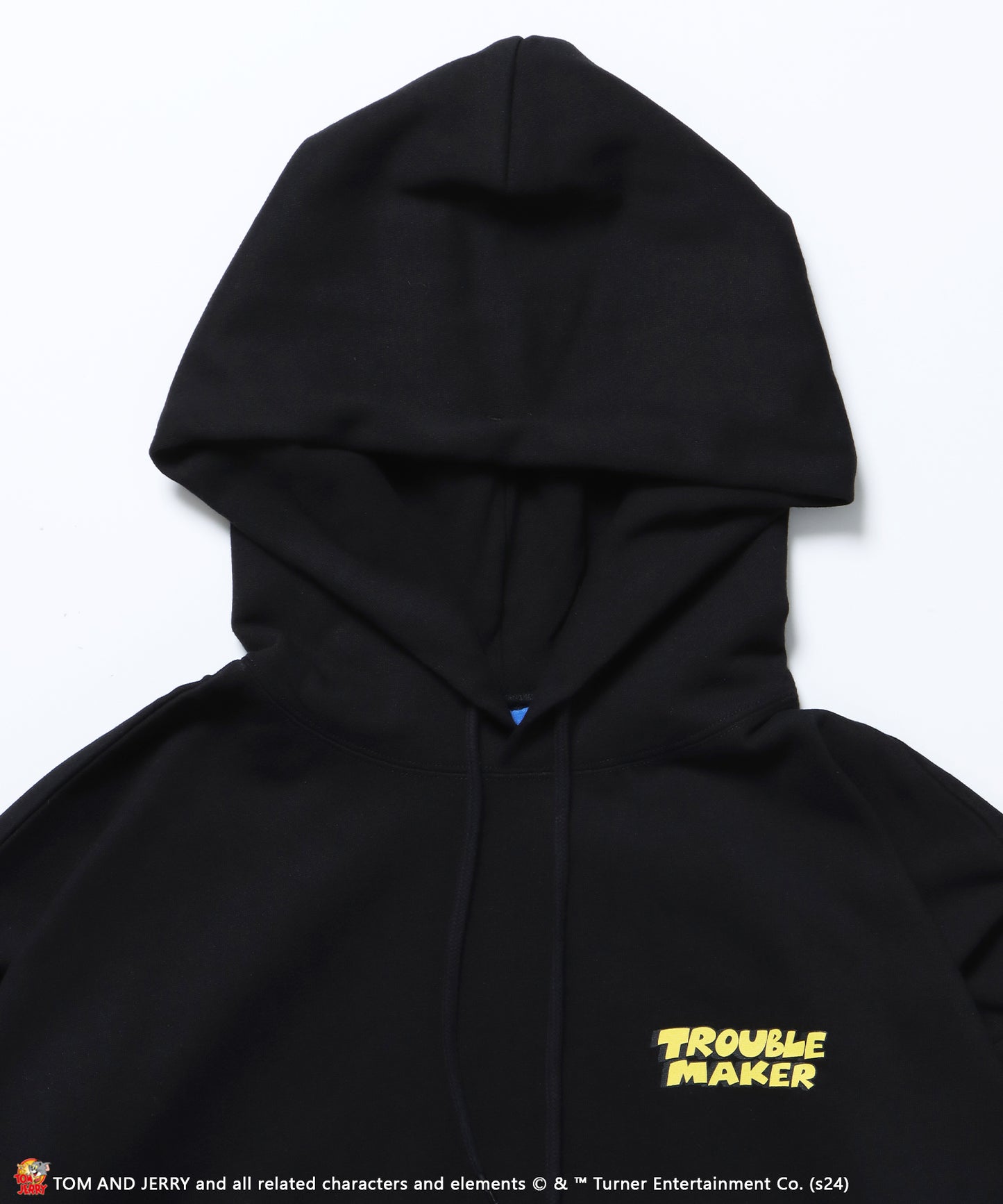 TJ TROUBLE MAKER P/K / パーカー オーバーサイズ 裏起毛 スウェット プルパーカー ブラック