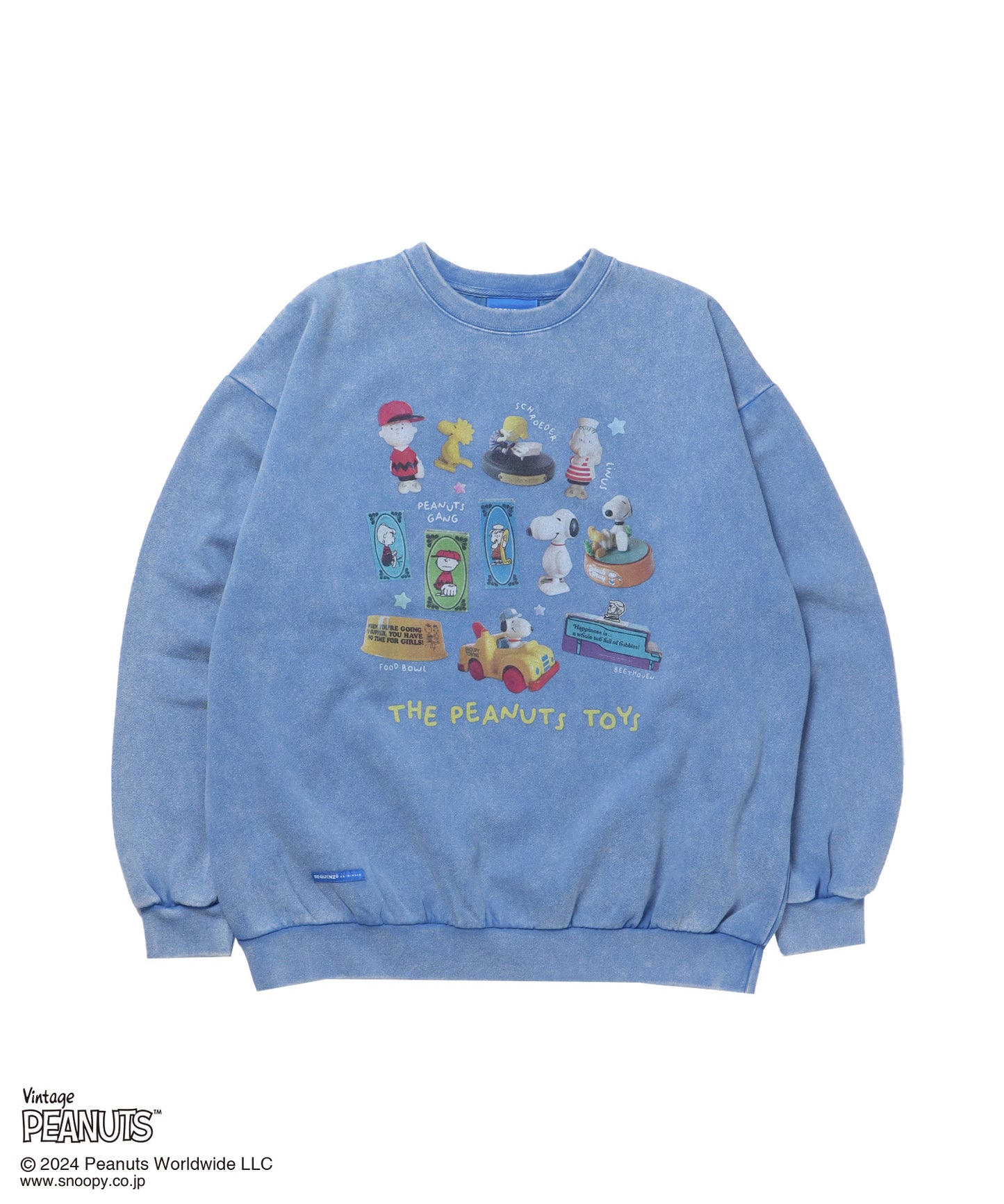 TP VINTAGE TYOYS SWEAT / オーバーサイズ 裏起毛 スウェット プルオーバー クルーネック ロイヤルブルー