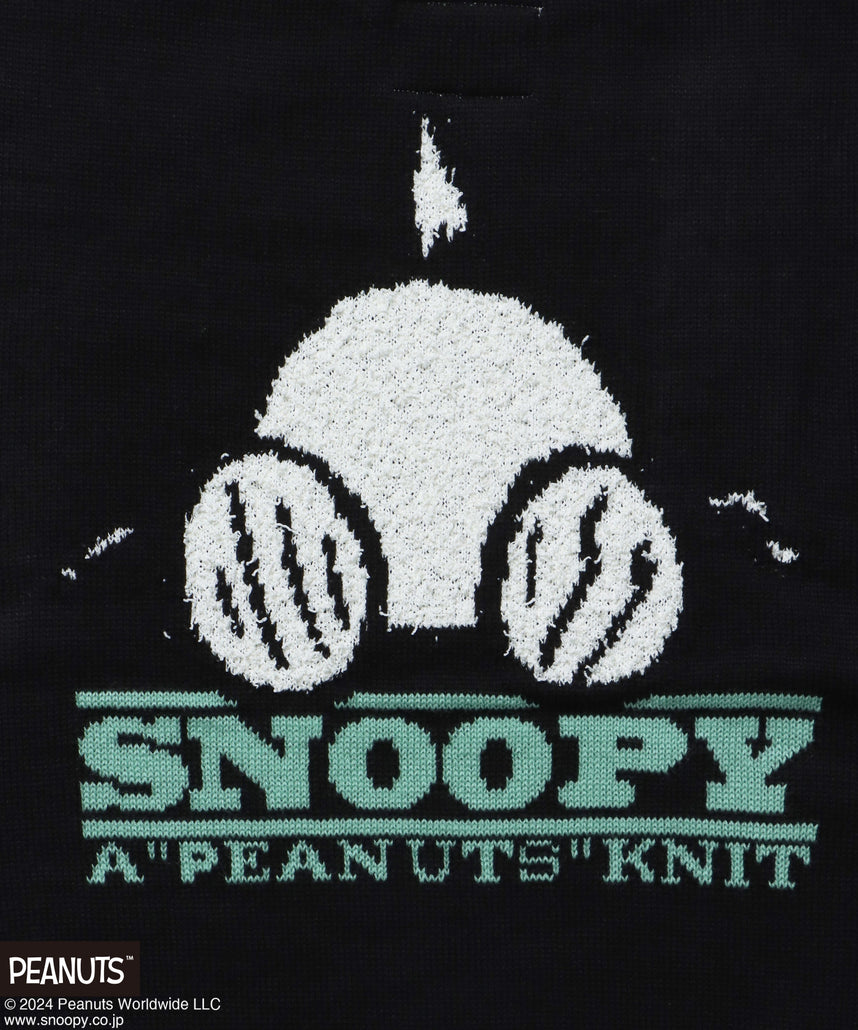 TP SNOOPY FACE KNIT / オーバーサイズ ニット プルオーバー クルーネック ブラック