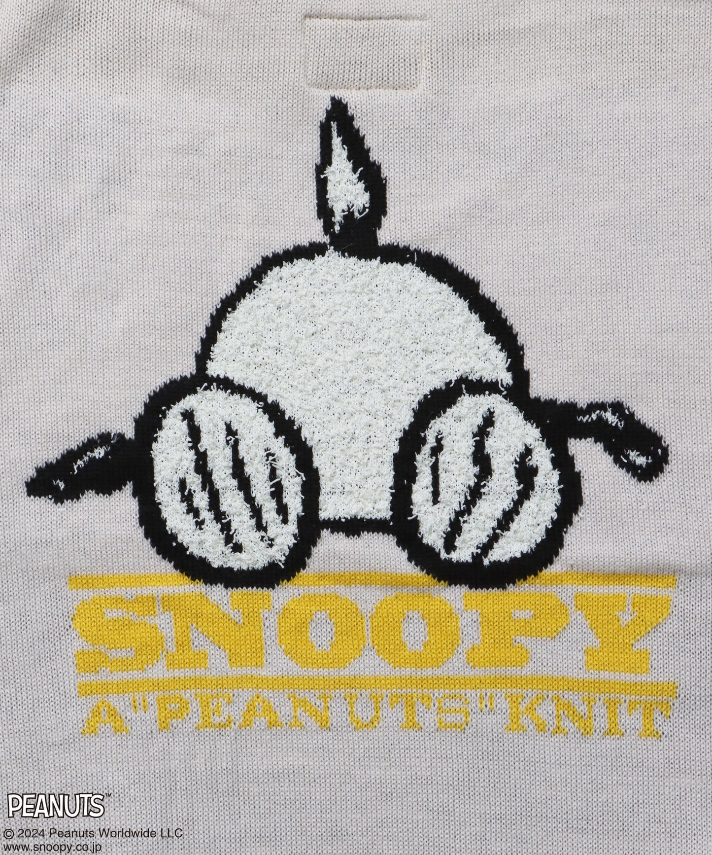 TP SNOOPY FACE KNIT / スヌーピー オーバーサイズ ニット プルオーバー クルーネック アイボリー