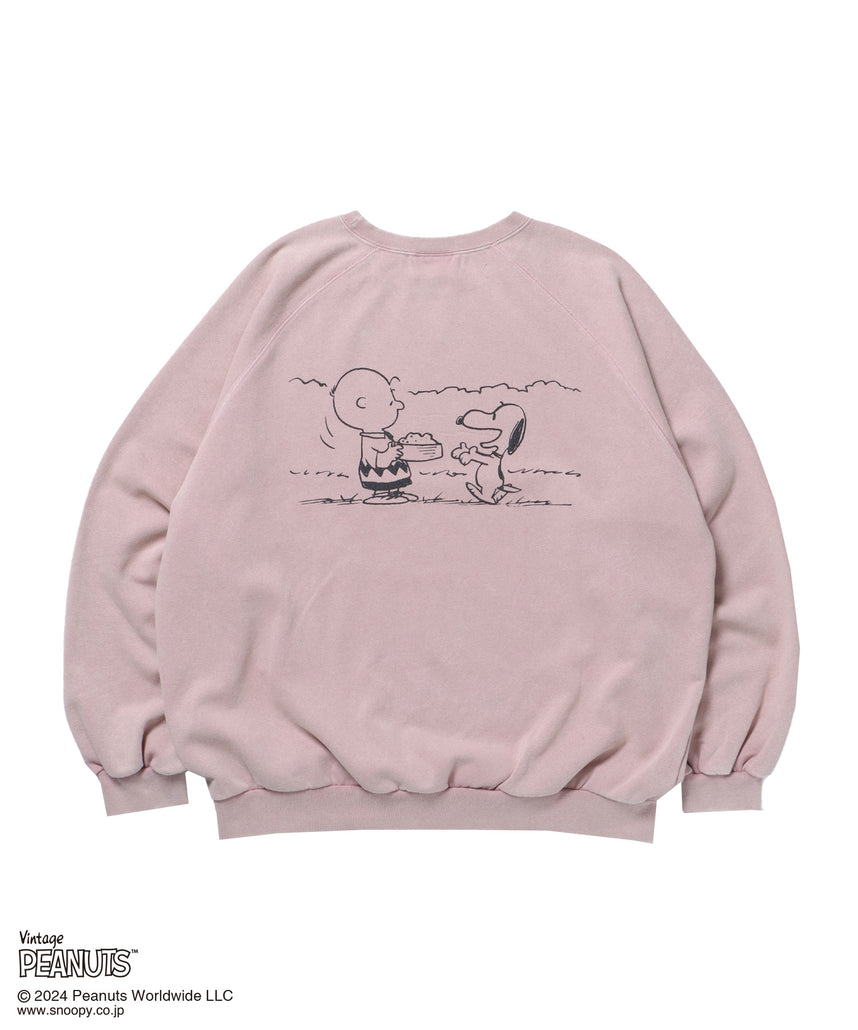 TP VINTGE FRIENDS WASHED C/N SWEAT / オーバーサイズ 裏起毛 スウェット プルオーバー クルーネック ピンク