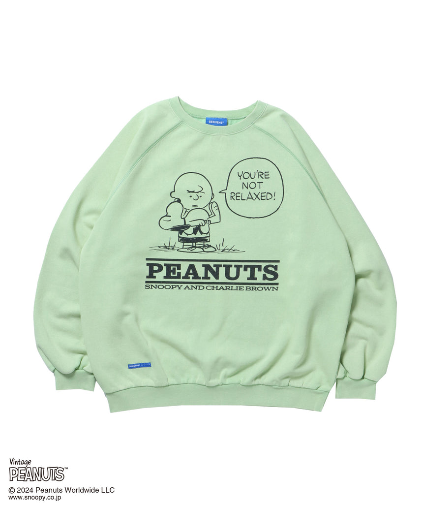 TP VINTGE FRIENDS WASHED C/N SWEAT / オーバーサイズ 裏起毛 スウェット プルオーバー クルーネック ミント