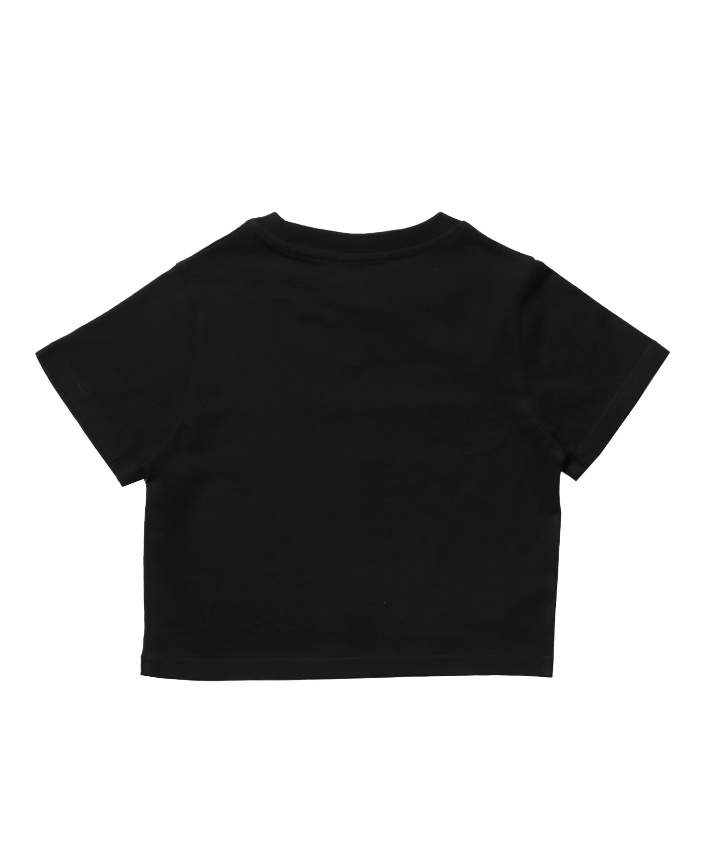 sqnz logo babe tee / 半袖 ワンポイント レディース クルーネック ピチT ちびT へそ出し ブラック