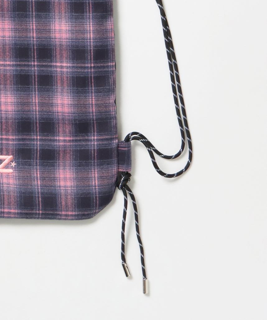 ≪予約商品≫sqnz dairy 2way knapsack / ナップサック トートバック 2WAY  チェック ピンク