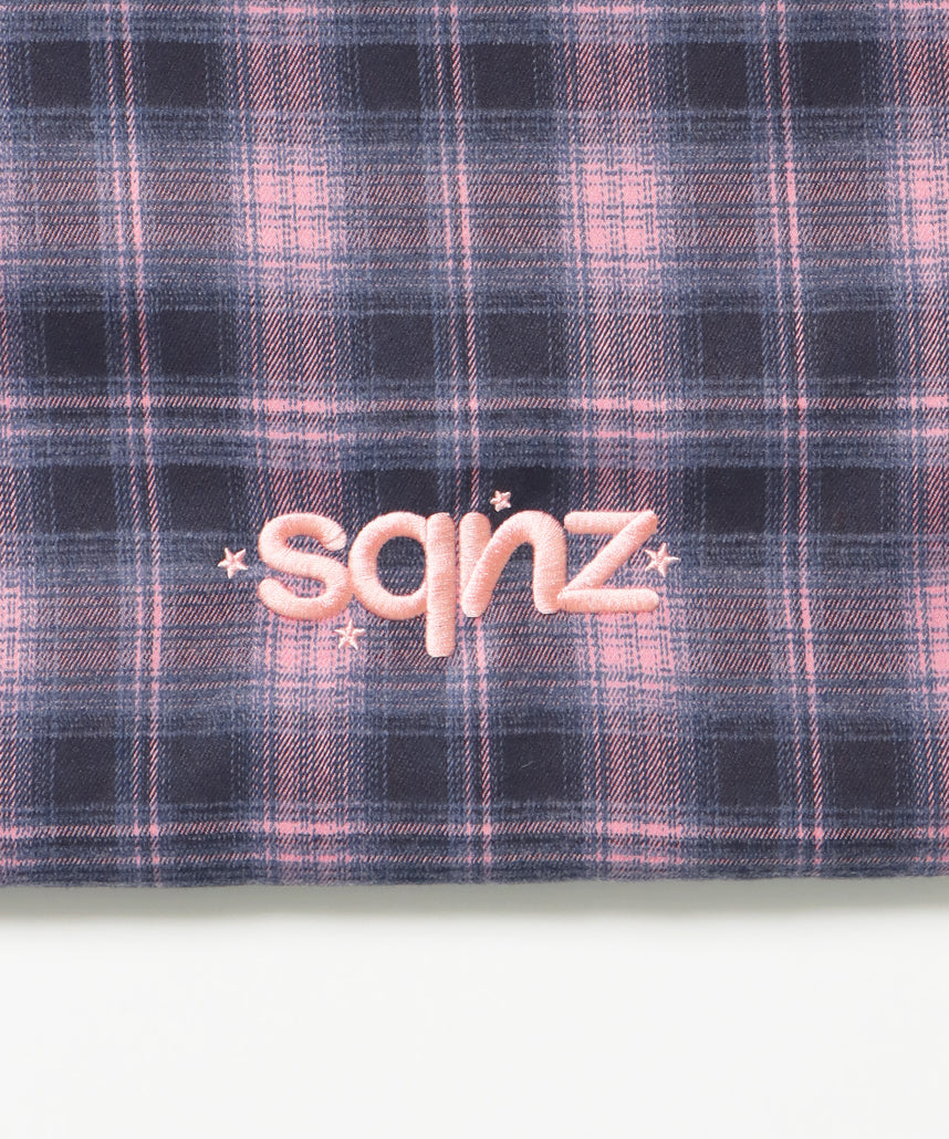 ≪予約商品≫sqnz dairy 2way knapsack / ナップサック トートバック 2WAY  チェック ピンク