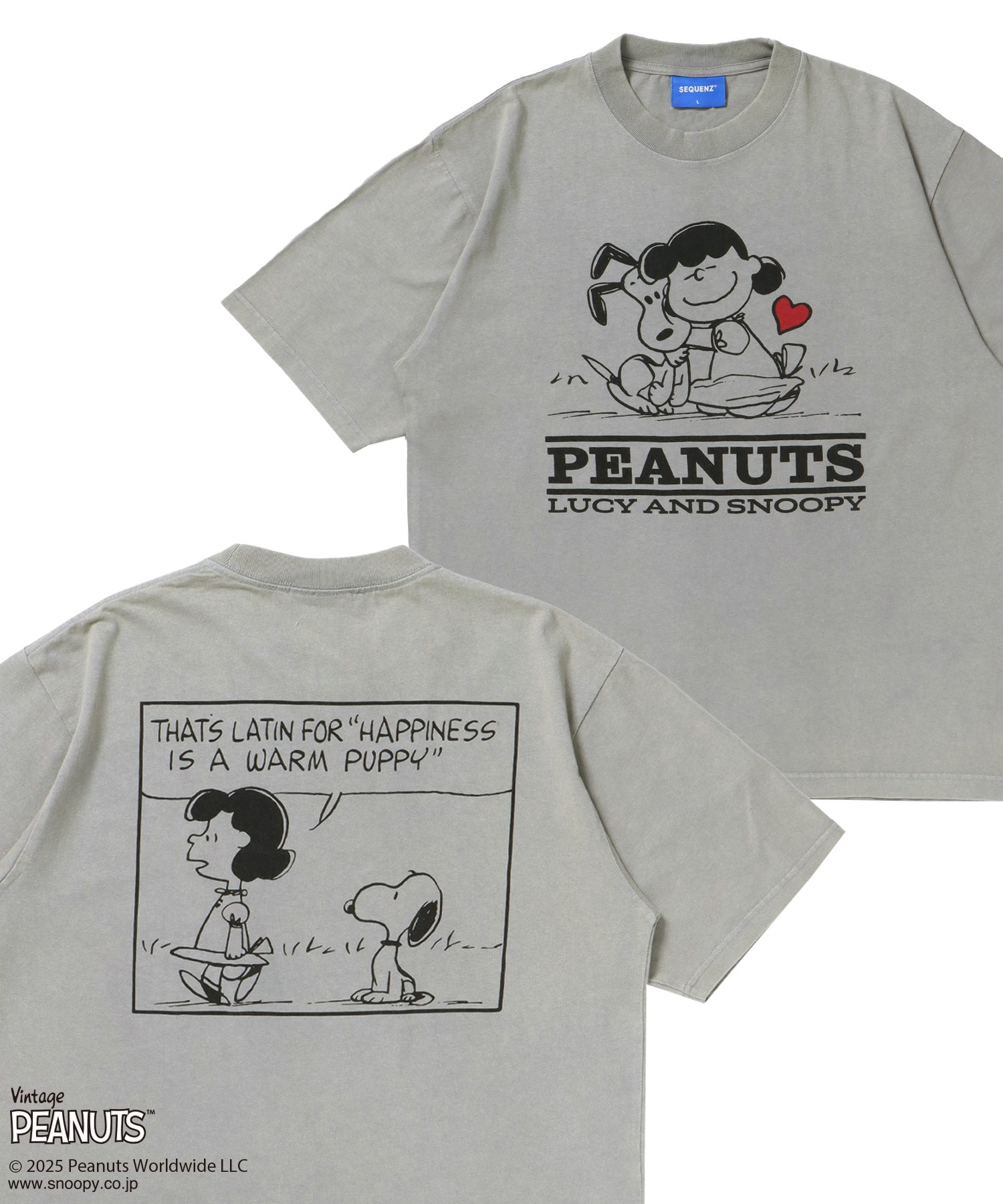 【希少】シークエンズ × ピーナッツ コラボ スウェット グリーン Mサイズ★ スヌーピーモチーフのストリートウエアが「SEQUENZ」から登場