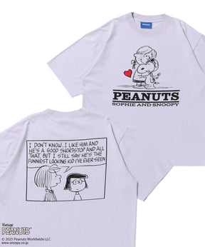 TP VINTAGE HEARTFUL S/S TEE / スヌーピー ピーナッツ Tシャツ 半袖 クルーネック ラベンダー
