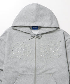 STONE フルジップ SEQUENZ（シークエンズ）】APPLIQUE STONE FADE ZIP P/K