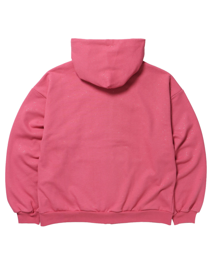 新品タグ付✨️セオリー ジップアップブルゾン 薄ピンク SEQUENZ（シークエンズ）】SQNZ LOGO GLITTER ZIP P/K / ジップ