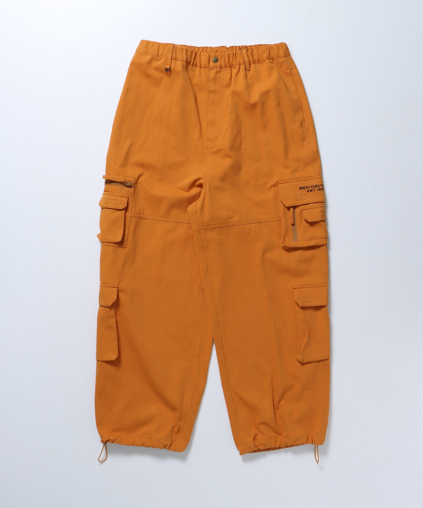 THESE DAYS TECH CARGO PANTS / ワイドテーパード 裾ドローコード オレンジ