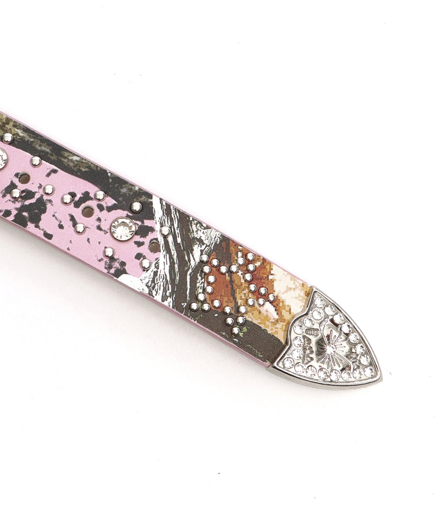 SEQUENZ RHINE STONE BELT LADIES / ベルト スタッズ ストーン リアルツリー レオパード レディース 雑貨 柄80