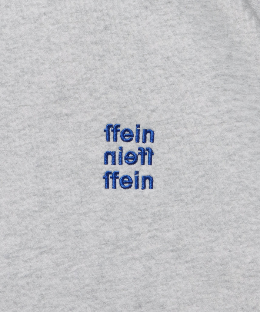 ヘビーウエイト3段ロゴドローコード付スウェット / スウェット トレーナー ロゴプリント ドローコード 裏起毛 アッシュグレー