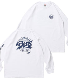 CIRCLE LOGO L/S TEE[WIDE] / ロンT 長袖 ワンポイント レギュラーサイズ ポケット ホワイト