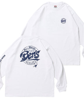 CIRCLE LOGO L/S TEE[WIDE] / ロンT 長袖 ワンポイント レギュラーサイズ ポケット ホワイト