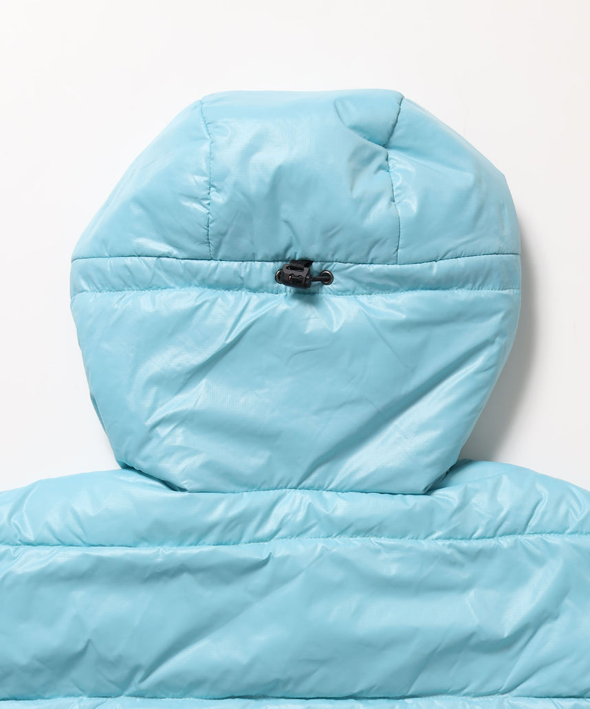 BD HOODED PUFFER JACKET / ダウンジャケット パッファー フード ユニセックス スカイブルー