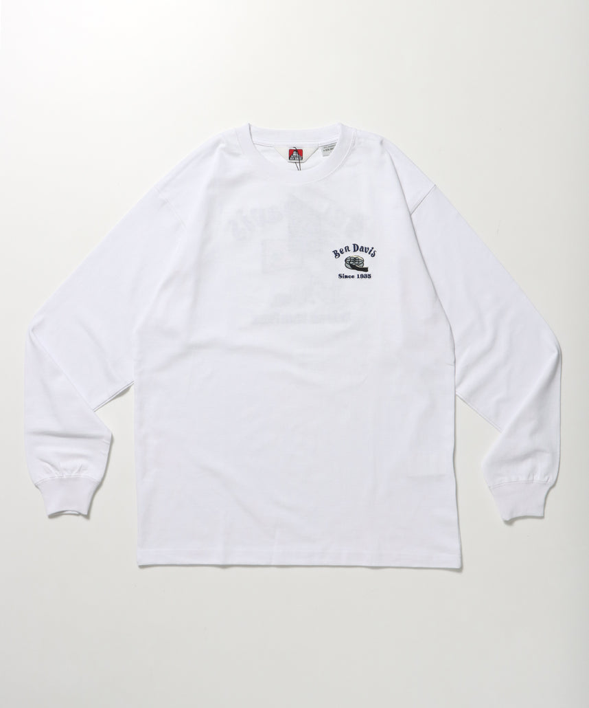 THEATER EMBRO L/S TEE[REG] / ロンT 長袖 ワンポイント レギュラーサイズ 刺繍 ホワイト