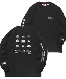 SPONSORED L/S TEE REG / ロンT 長袖 プリント レギュラーフィット ブラック