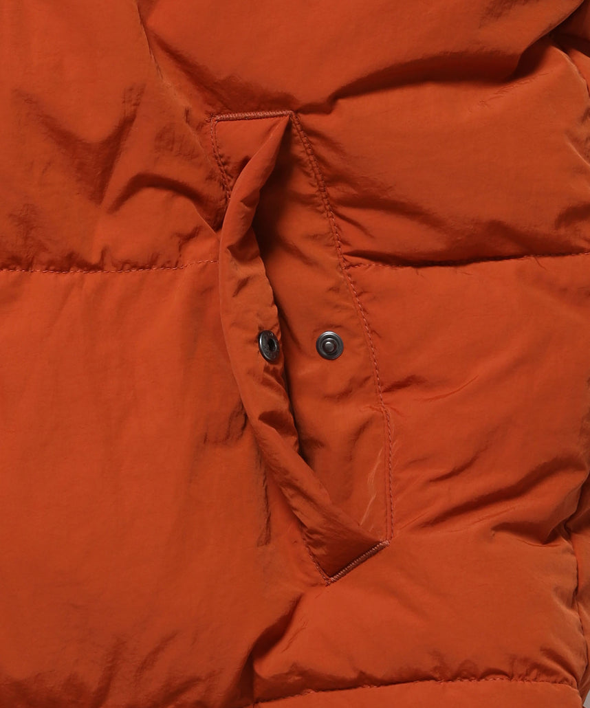 BD PUFFER JACKET / ダウンジャケット パッファー シンプルロゴ ユニセックス オレンジ