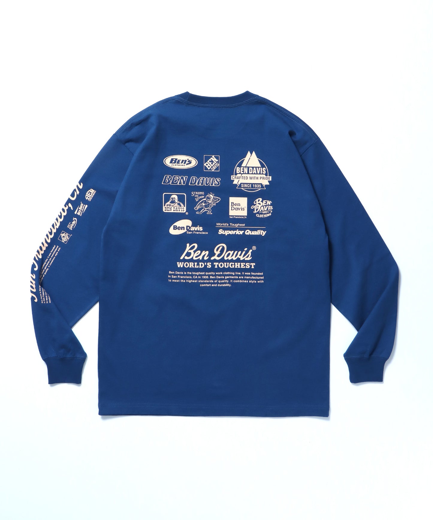 SPONSORED L/S TEE[REG] / ロンT 長袖 ワンポイント レギュラーサイズ ロゴ ロイヤルブルー