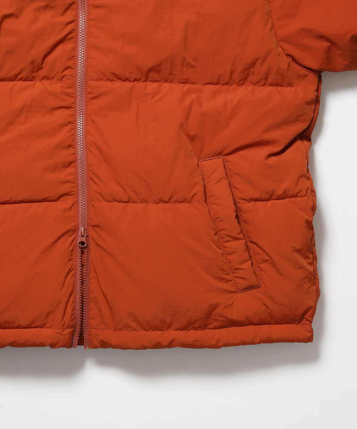 BD PUFFER JACKET / ダウンジャケット パッファー シンプルロゴ ユニセックス オレンジ
