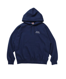 BD SWEAT HOODIE / スウェットパーカー プルオーバー フーディ ワンポイント刺繍 裏起毛 ユニセックス ネイビー