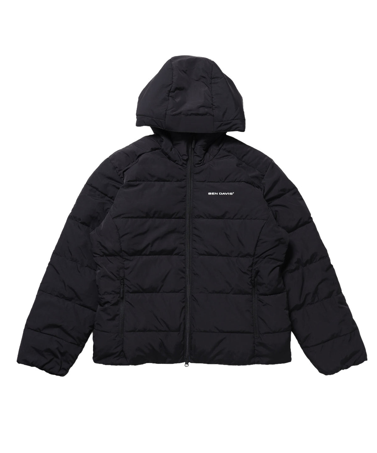 BD HOODED PUFFER JACKET / ダウンジャケット パッファー フード ユニセックス ブラック