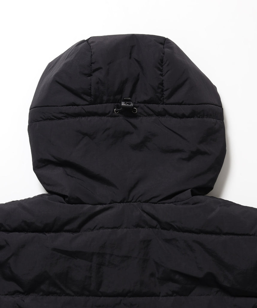 BD HOODED PUFFER JACKET / ダウンジャケット パッファー フード ユニセックス ブラック