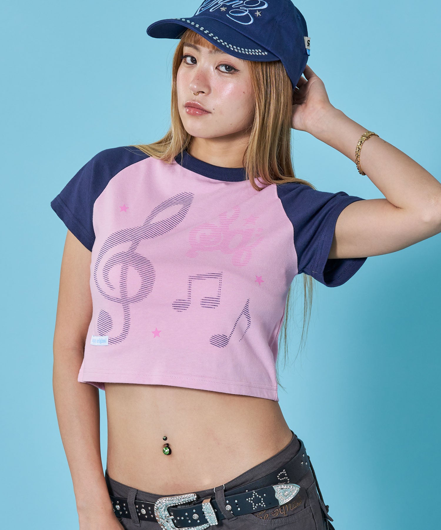ららっち sqnz（エスキュンズ）】※WEB限定 sqnz treble clef pt tee
