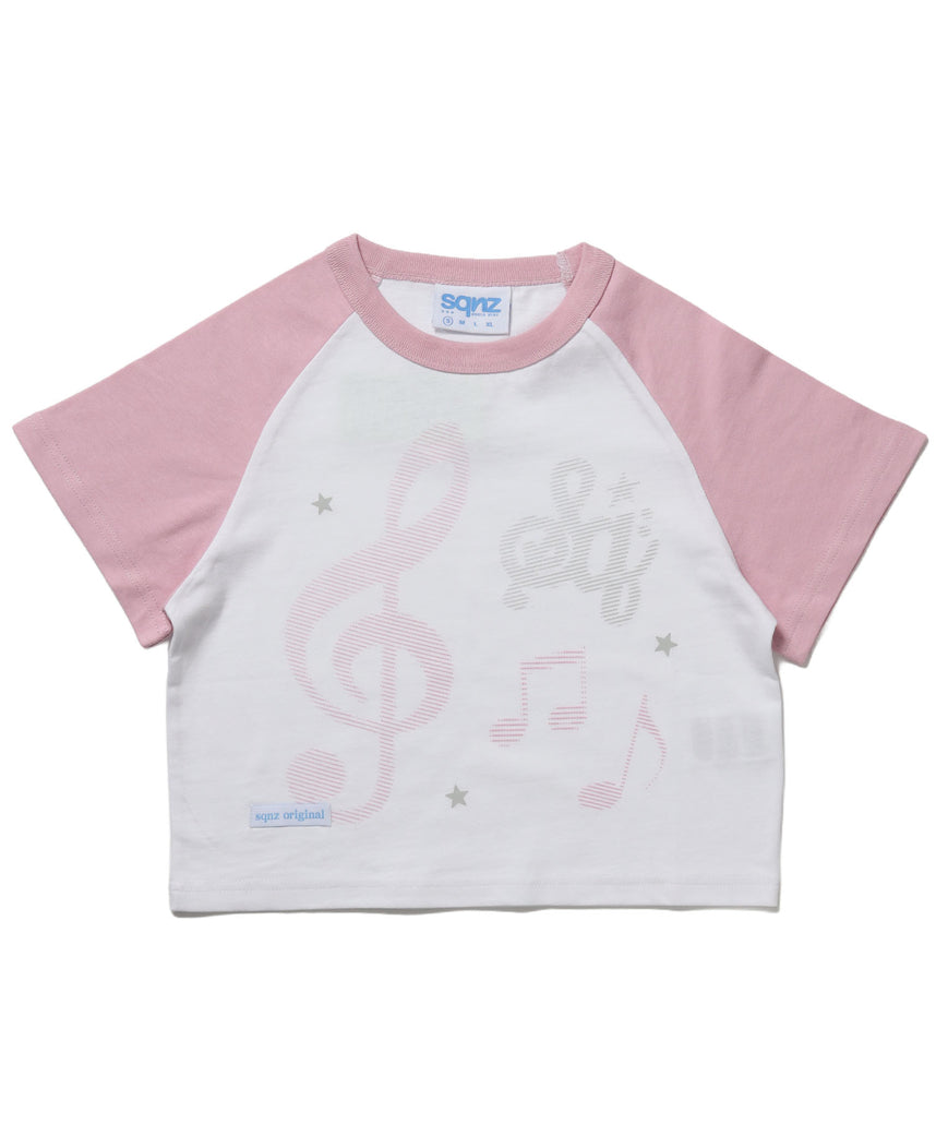 WEB限定 / プリントピチTシャツ / 配色ラグラン半袖Tシャツ / sqnz