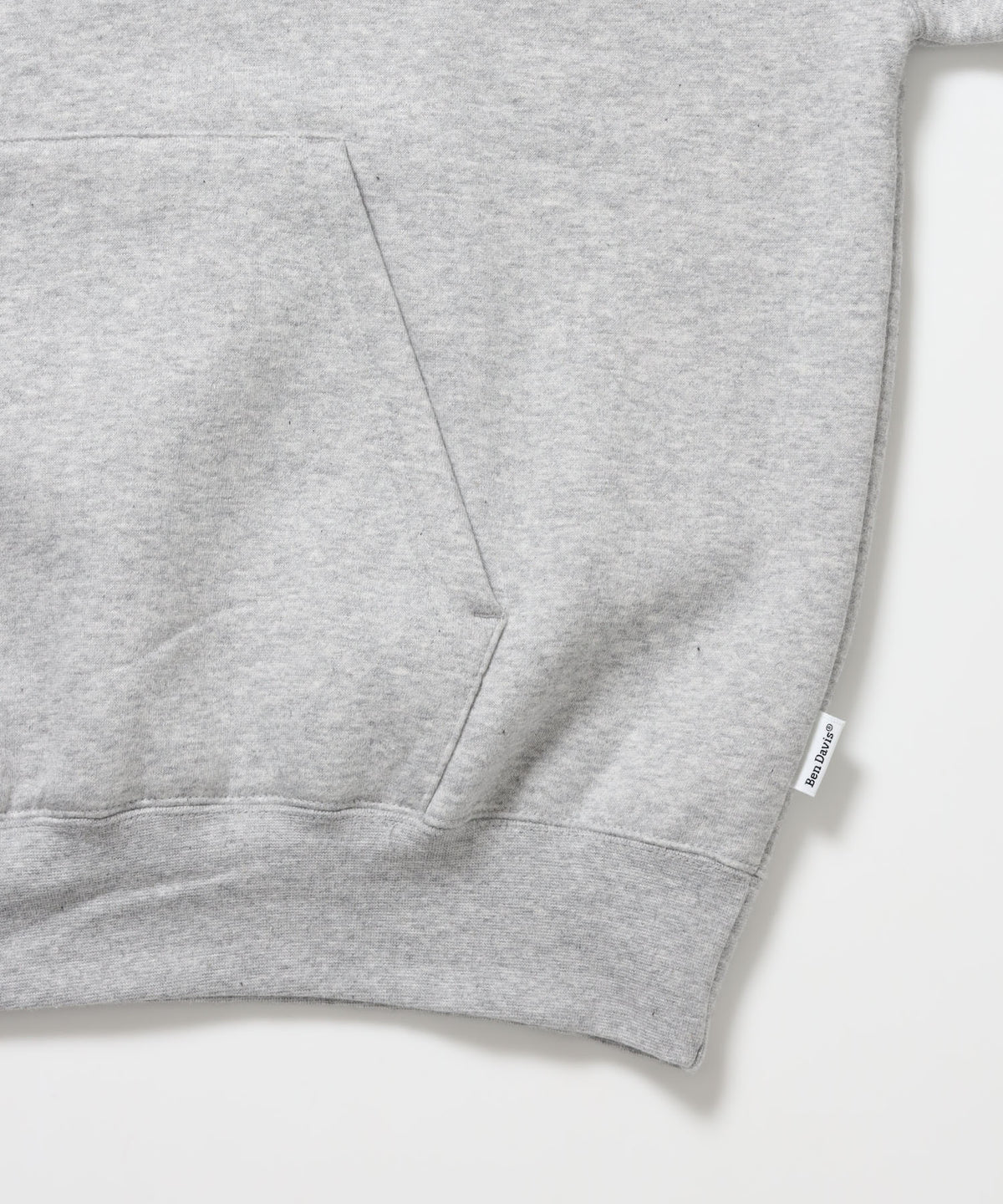 BD SWEAT HOODIE / スウェットパーカー プルオーバー フーディ ワンポイント刺繍 裏起毛 ユニセックス グレー