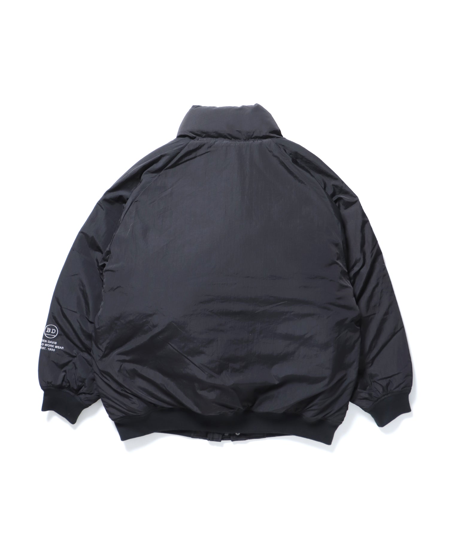 BEN DAVIS（ベンデイビス）】POLAR WORKERS JACKET / ダウン ジップ ドローコード ブラック – NAVAL Online  Store