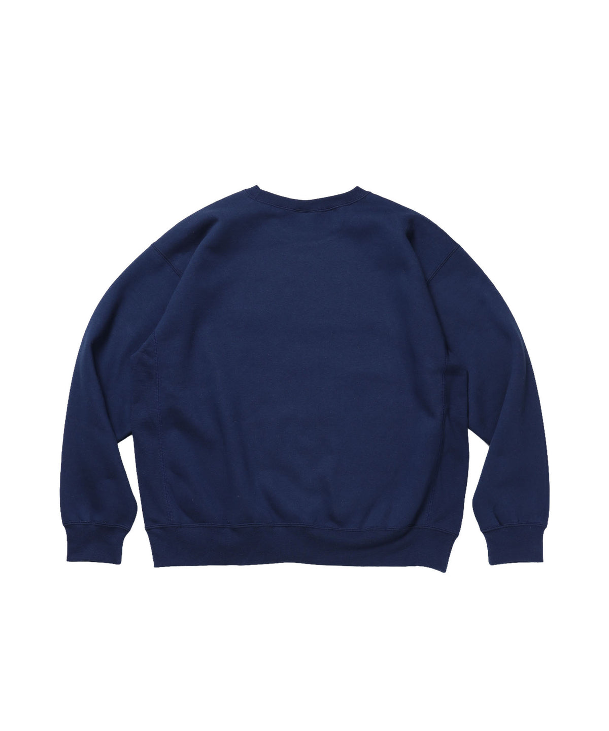 BD SWEAT CREW / スウェット クルーネック 裏起毛 ワンポイント刺繍 リサイズ ユニセックス ネイビー