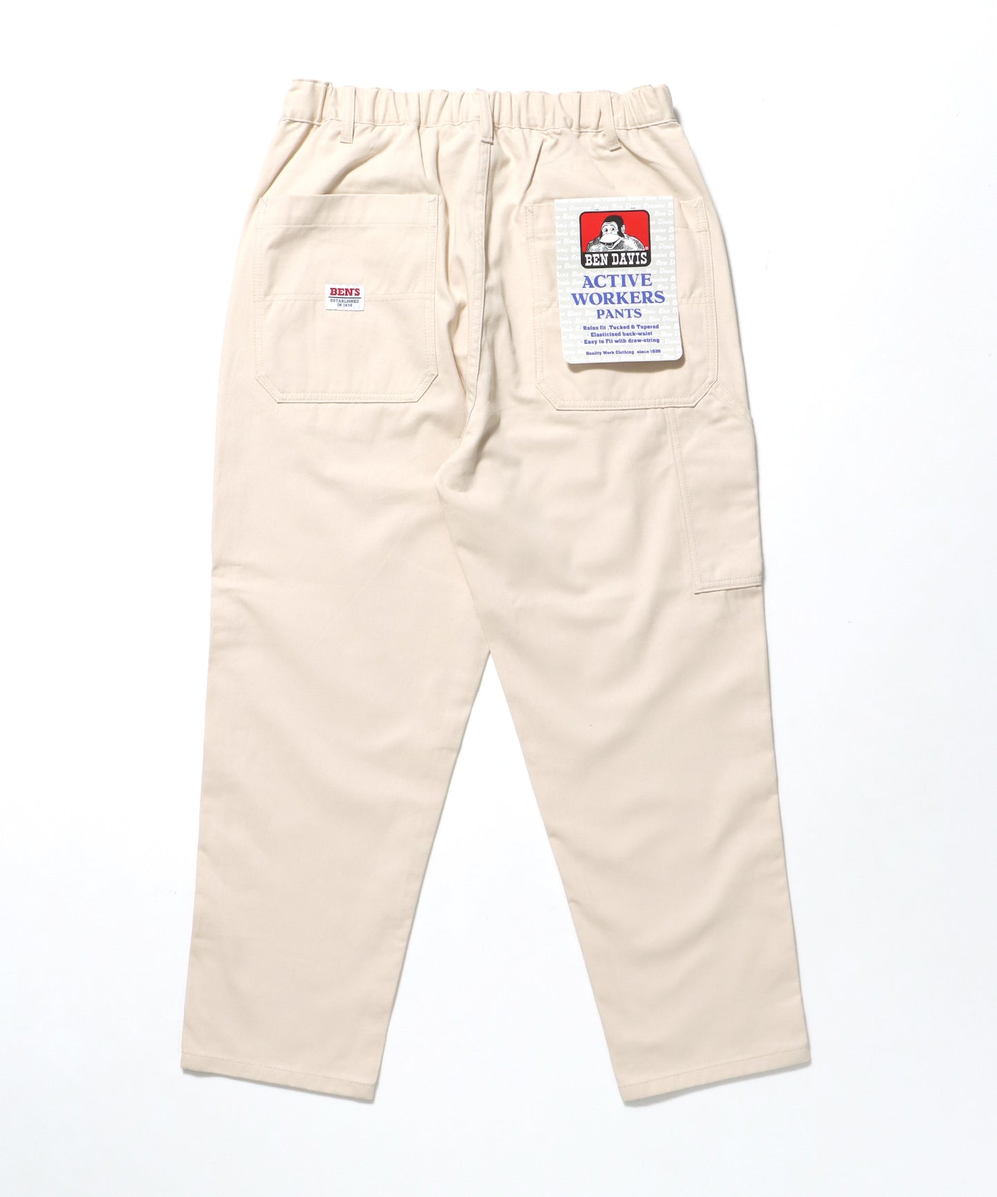ACTIVEWORKPANTS Z5 / ベンズ アクティブワークパンツ テーパード シェフパンツ アイボリー