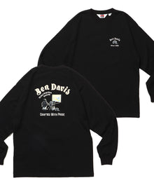 THEATER EMBRO L/S TEE[REG] / ロンT 長袖 ワンポイント レギュラーサイズ 刺繍 ブラック